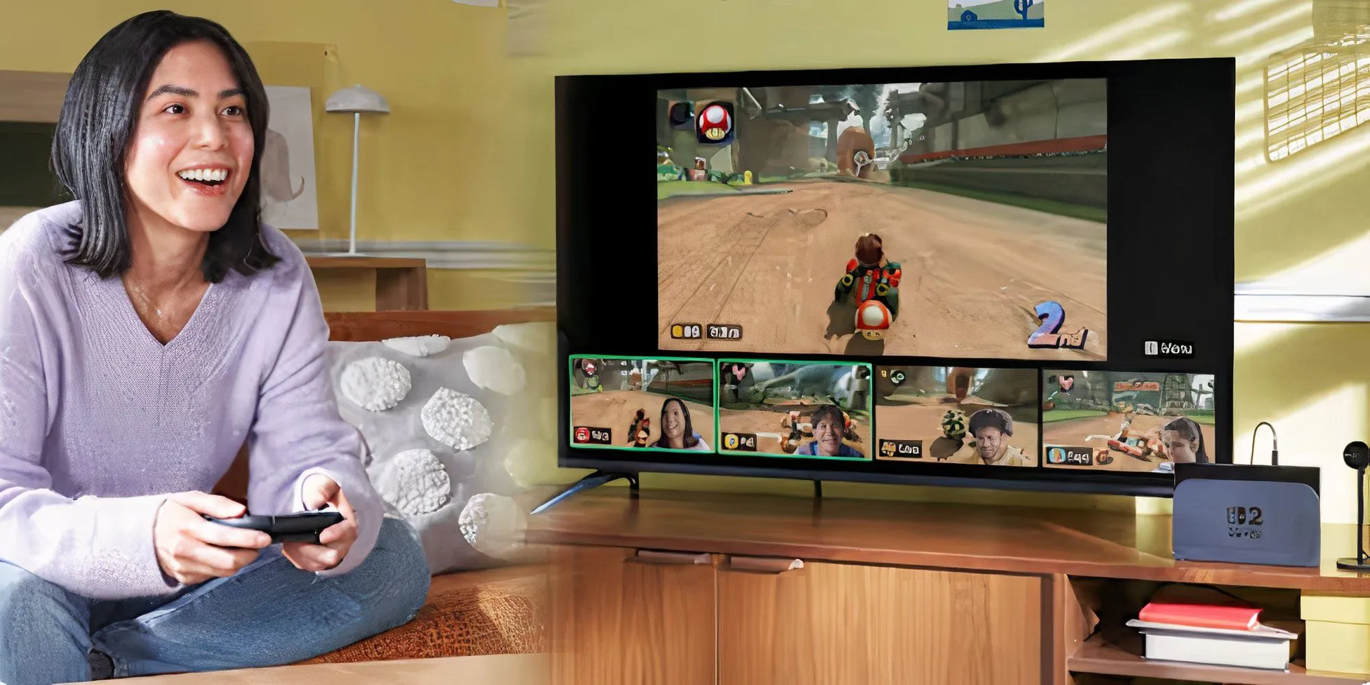 Logo Nintendo trên nền các tựa game nổi tiếng tượng trưng cho sức hút của Nintendo Switch 2