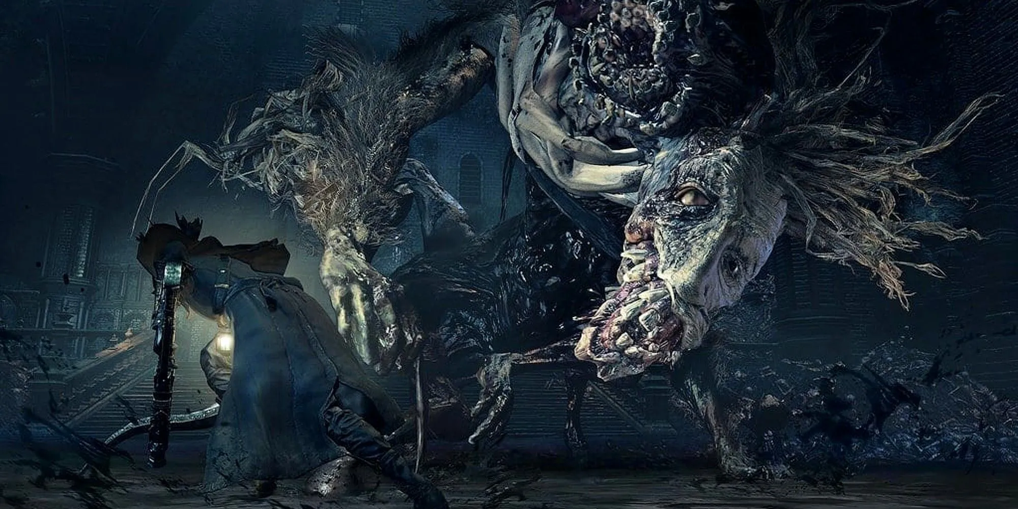Ludwig The Accursed - boss kinh hoàng trong Bloodborne The Old Hunters với thanh Moonlight Greatsword