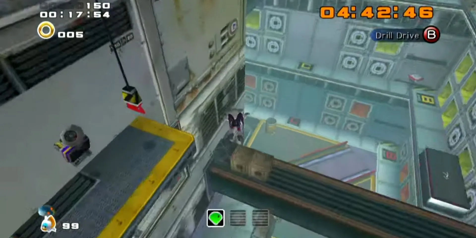 Màn chơi Security Hall với nhân vật Rouge trong Sonic Adventure 2