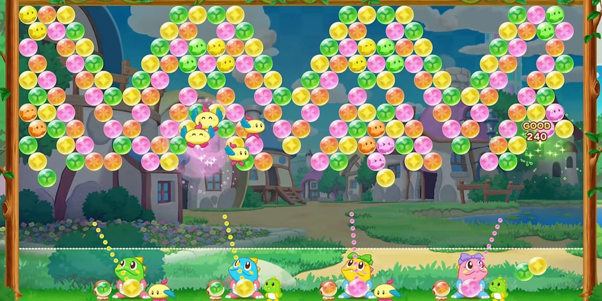 Màn chơi thứ 8 trong Puzzle Bobble Everybubble!, game bắn bong bóng kinh điển.