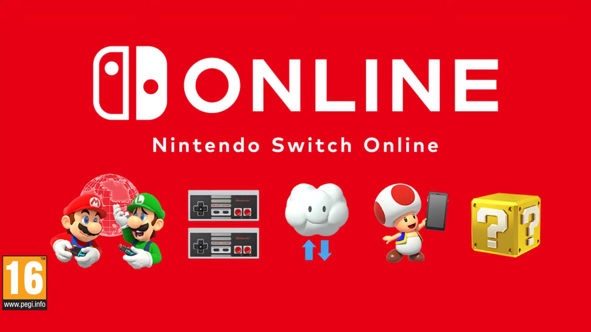 Màn hình chính dịch vụ Nintendo Switch Online hiển thị các tựa game retro kinh điển