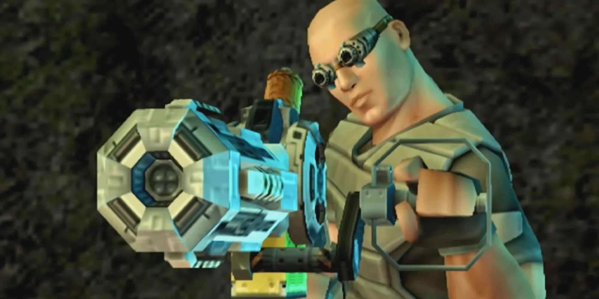 Một cảnh gameplay hành động trong TimeSplitters Future Perfect