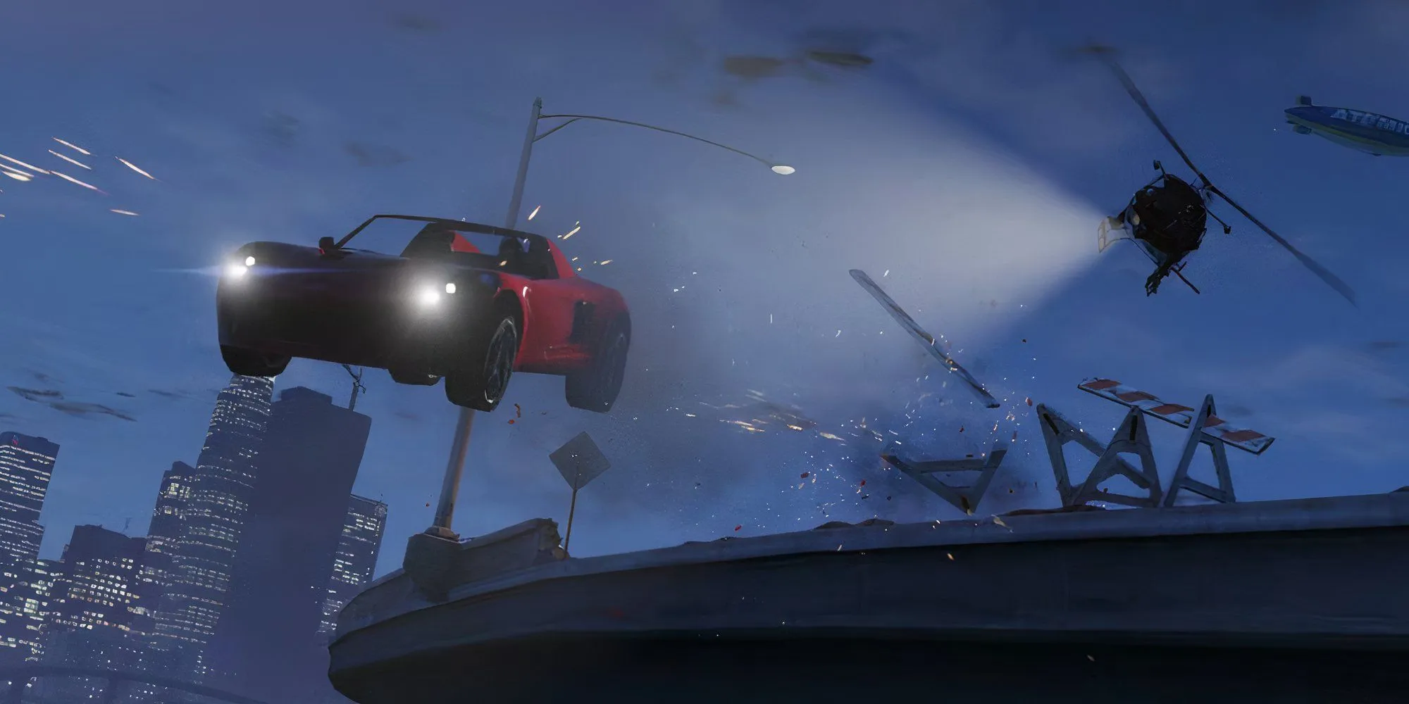 Một cuộc rượt đuổi xe kịch tính trong Grand Theft Auto 5