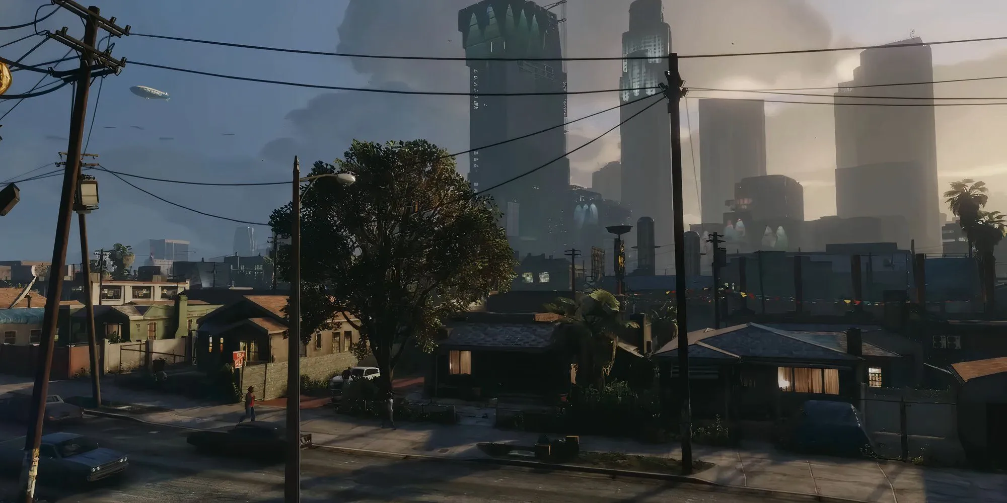 Một góc nhìn thành phố Los Santos từ GTA V