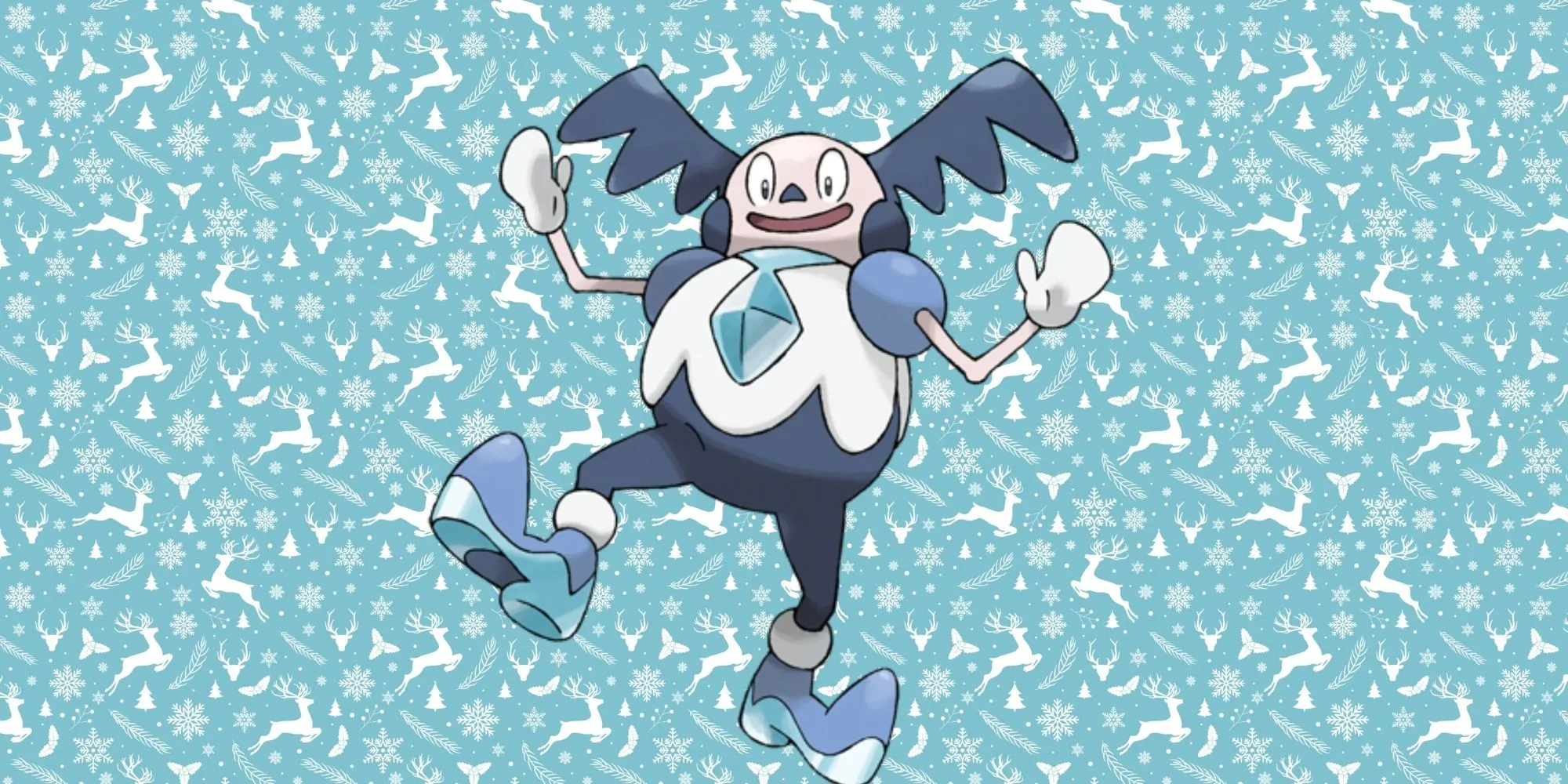 Mr Mime Galar hệ Băng Siêu Linh đang trượt băng