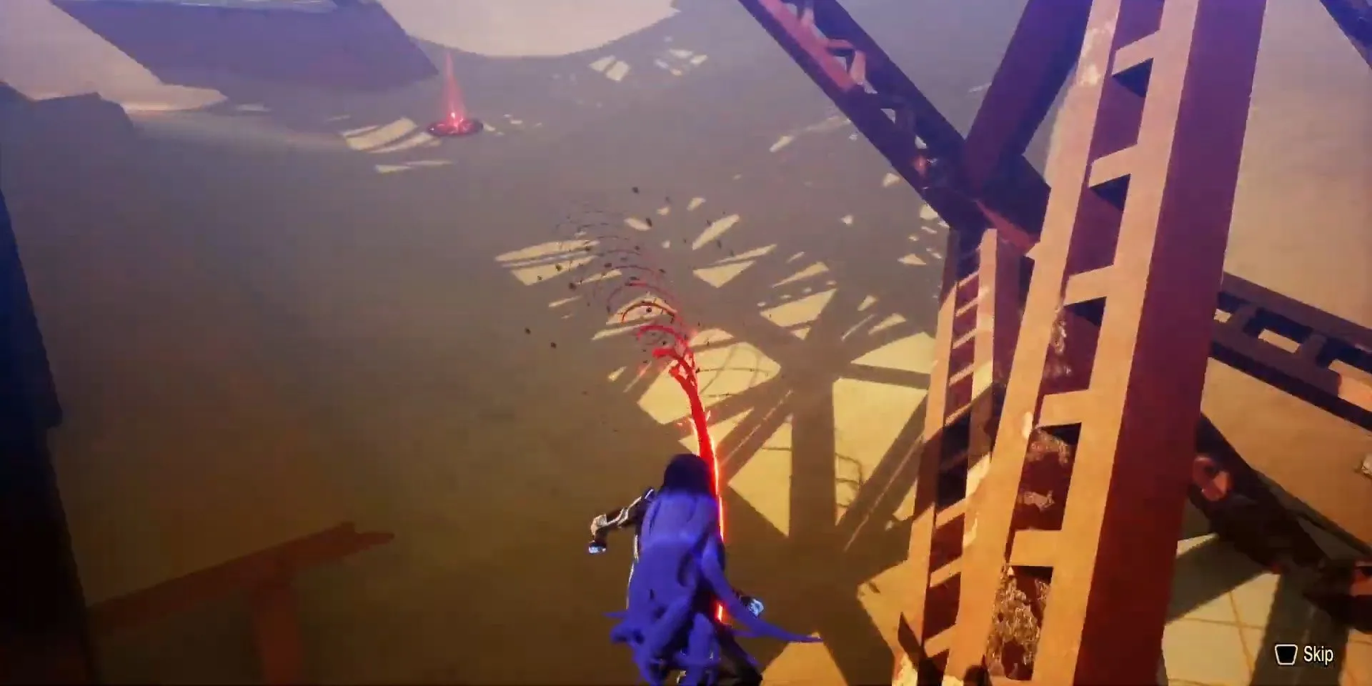 Nahobino lướt trên Magatsu Rail trong Shin Megami Tensei V Vengeance