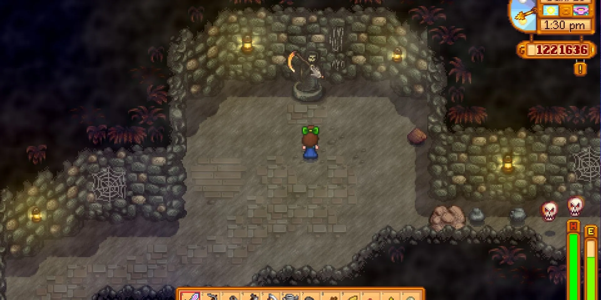 Người chơi tìm thấy Lưỡi hái Vàng trong Stardew Valley
