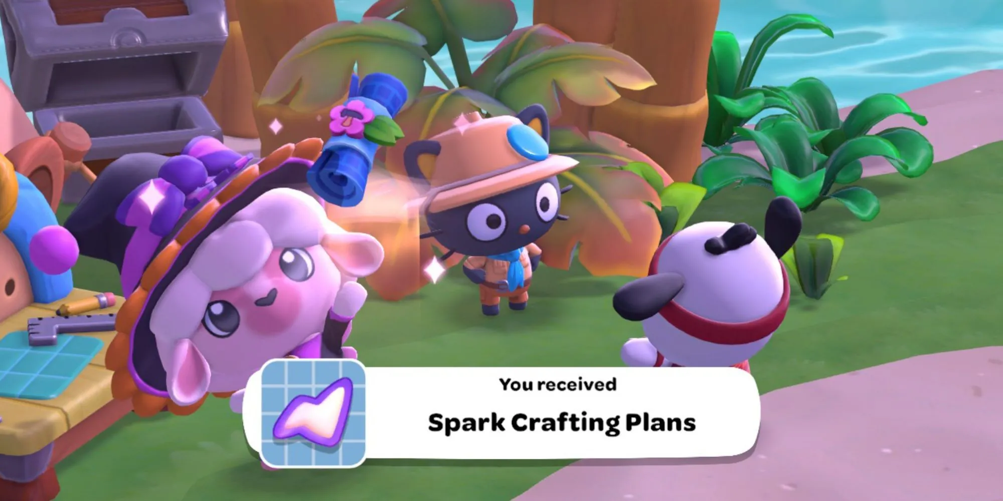 Nguyên liệu Spark cần thiết để chế tạo ống thở trong Hello Kitty Island Adventure