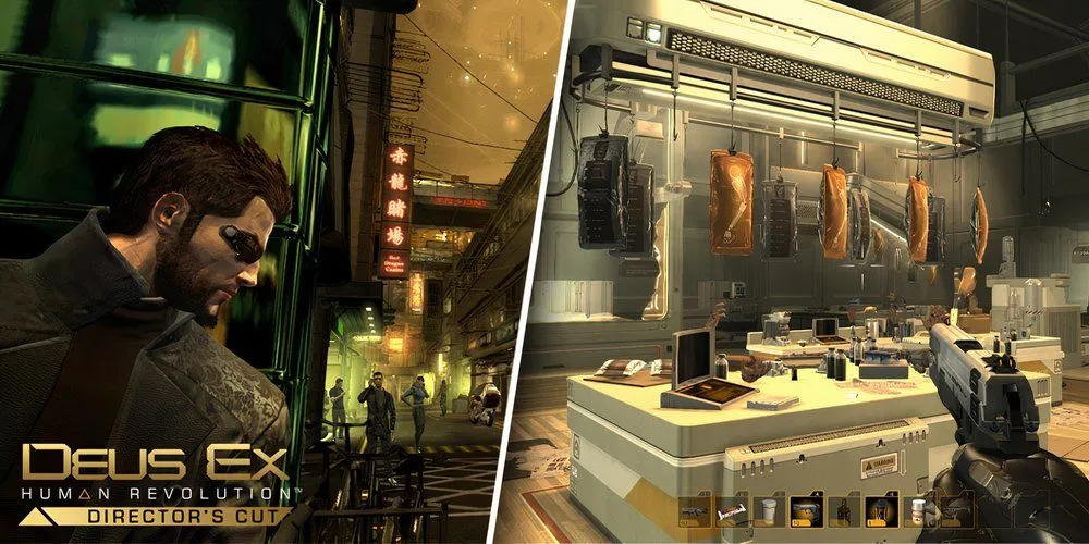 Nhân vật Adam Jensen trong Deus Ex Human Revolution với các nâng cấp cơ khí tân tiến