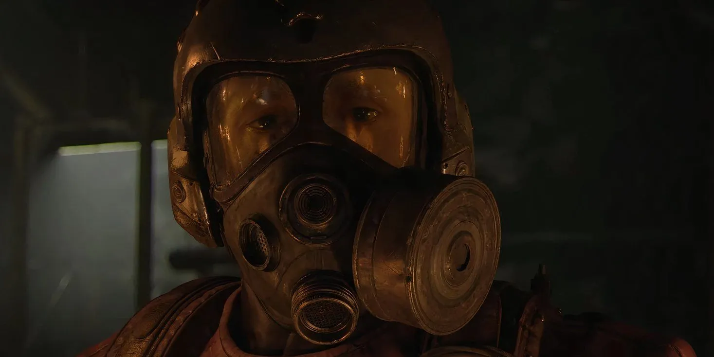 Nhân vật Artyom nhìn ra khung cảnh hoang tàn trong Metro Exodus