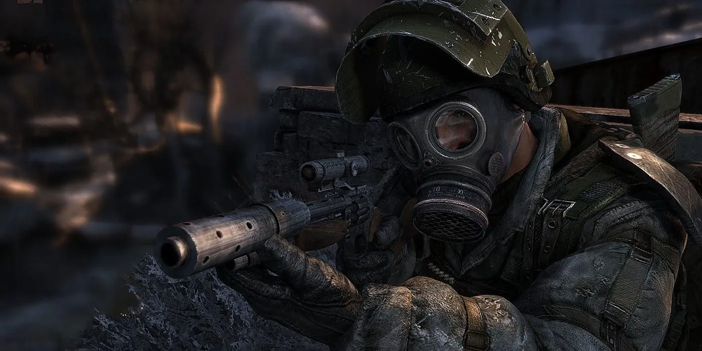 Nhân vật Artyom trong Metro 2033 Redux đối mặt với hiểm nguy trong đường hầm Moscow hậu tận thế