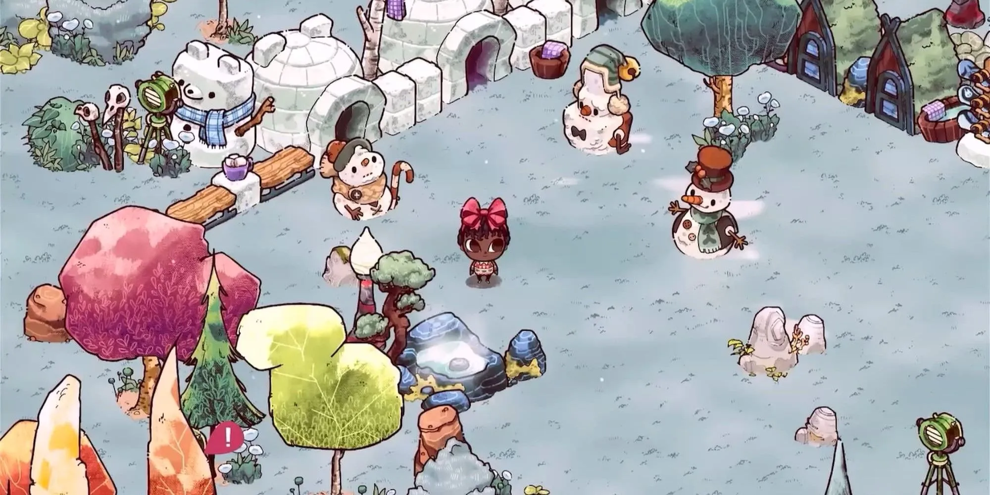 Nhân vật chibi trong game Cozy Grove