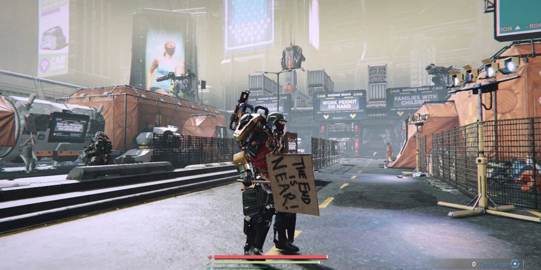 Nhân vật chính trong The Surge 2 với bộ giáp công nghệ cao
