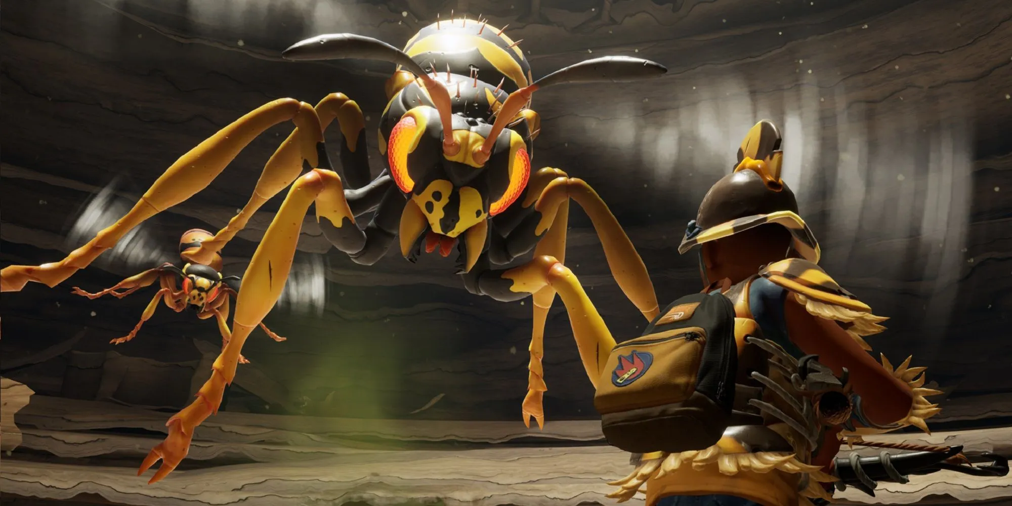 Nhân vật game Grounded đối mặt kiến khổng lồ trong thế giới sinh tồn sân sau