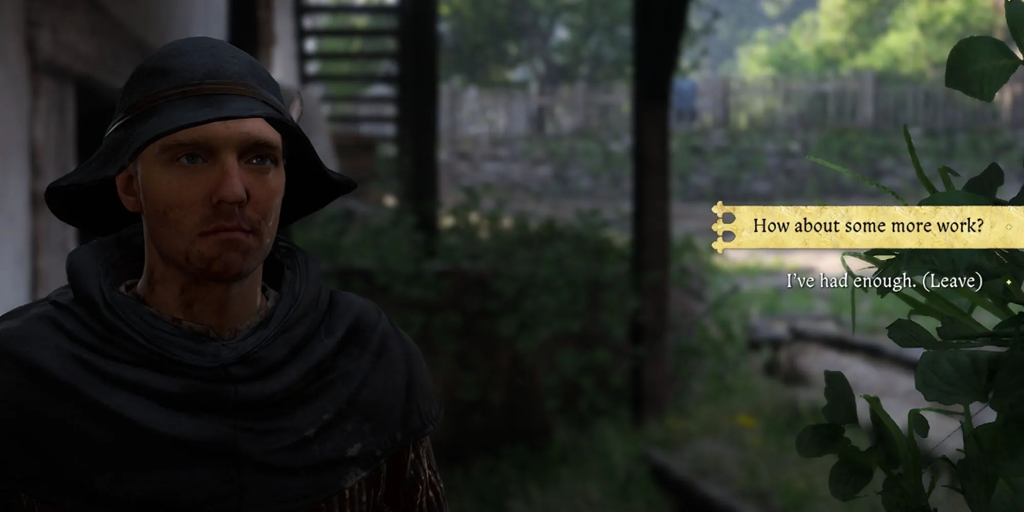 Kingdom Come Deliverance 2: Hướng dẫn chi tiết nhiệm vụ Forbidden Fruit 1 Nhân vật Henry nói chuyện với Miller Kreyzl để bắt đầu nhiệm vụ Forbidden Fruit trong Kingdom Come Deliverance 2