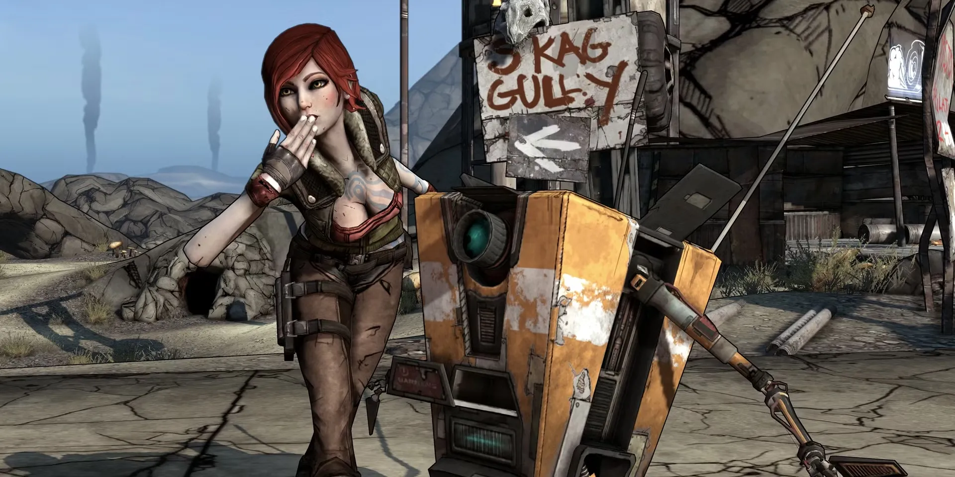 Nhân vật Lilith và Claptrap trong thế giới hỗn loạn của Borderlands