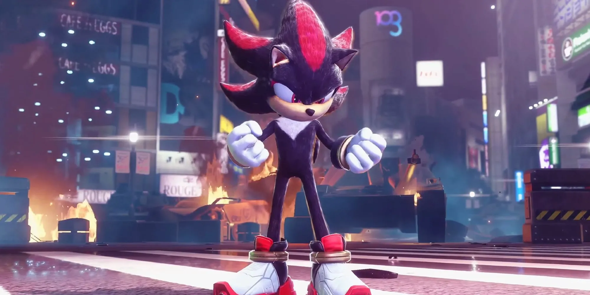 Nhân vật Shadow the Hedgehog với vẻ ngoài cực ngầu trong một tựa game Sonic