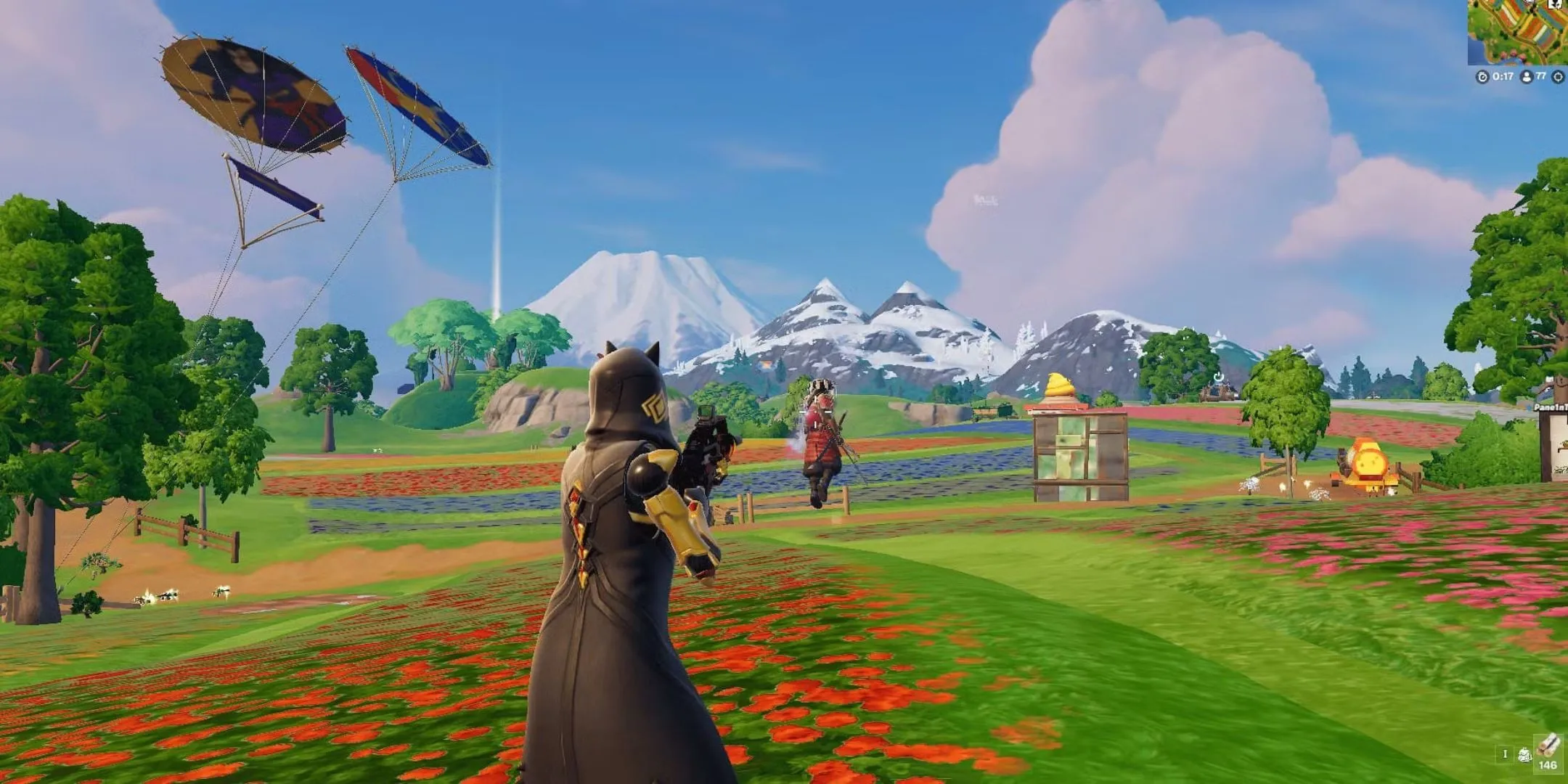 Nhân vật Shogun X đang di chuyển trong Fortnite