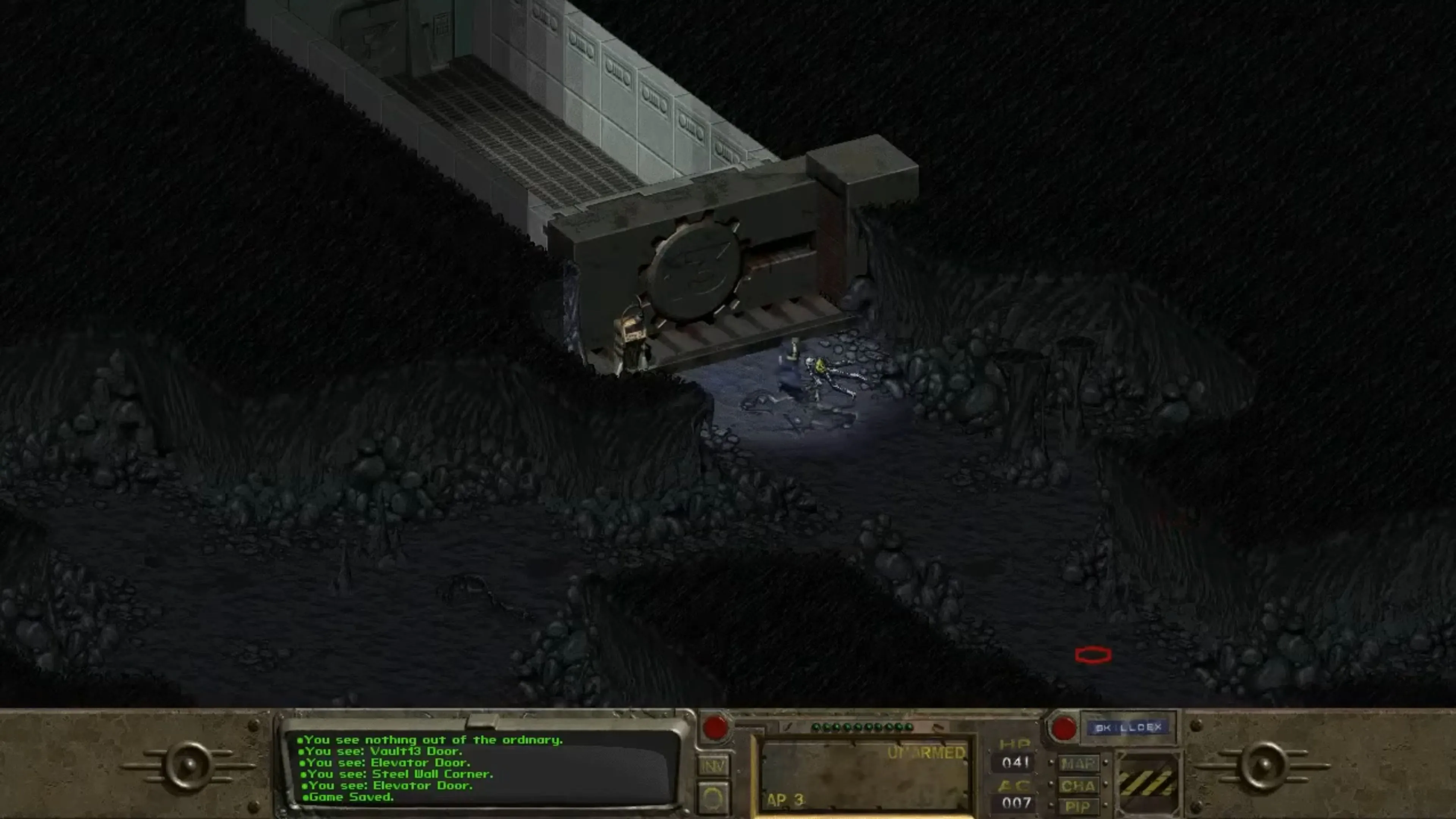 Nhân vật trong game Fallout đứng giữa vùng đất hoang tàn hậu tận thế