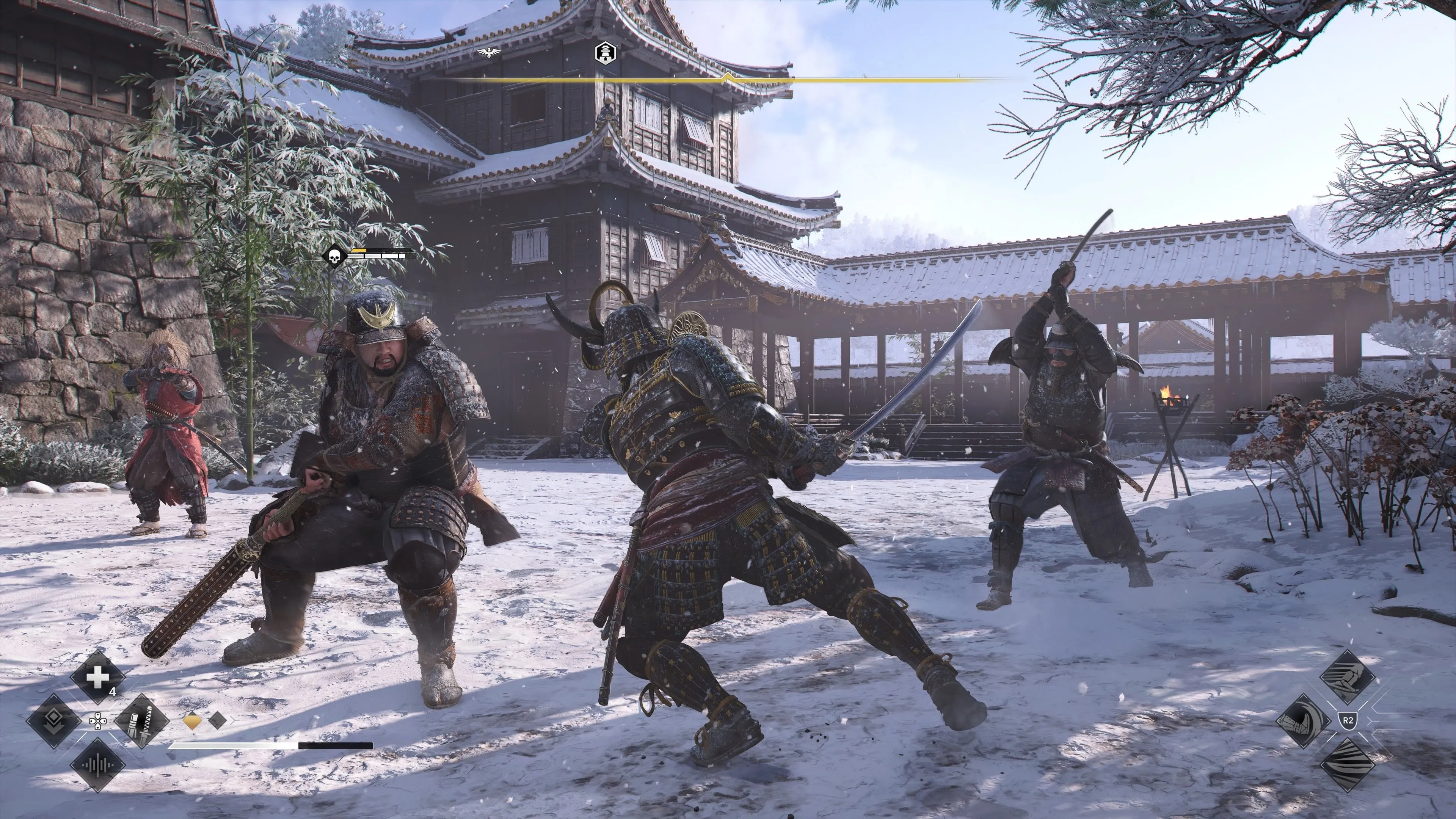 Nhân vật Yasuke, một trong hai nhân vật chính của Assassin's Creed Shadows, trong bộ giáp samurai đầy uy lực