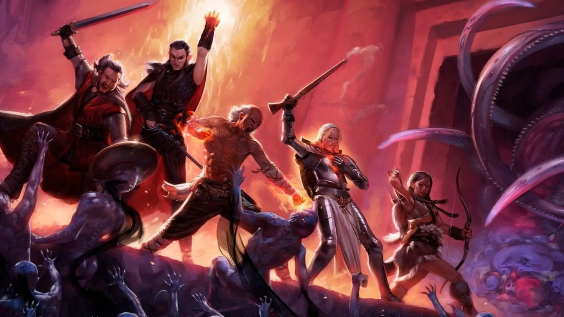 Top 10 Game Cốt Truyện Dài "Cày Nát Máy" Cho Game Thủ Việt 1 Nhóm nhân vật trong Pillars of Eternity với tạo hình ấn tượng