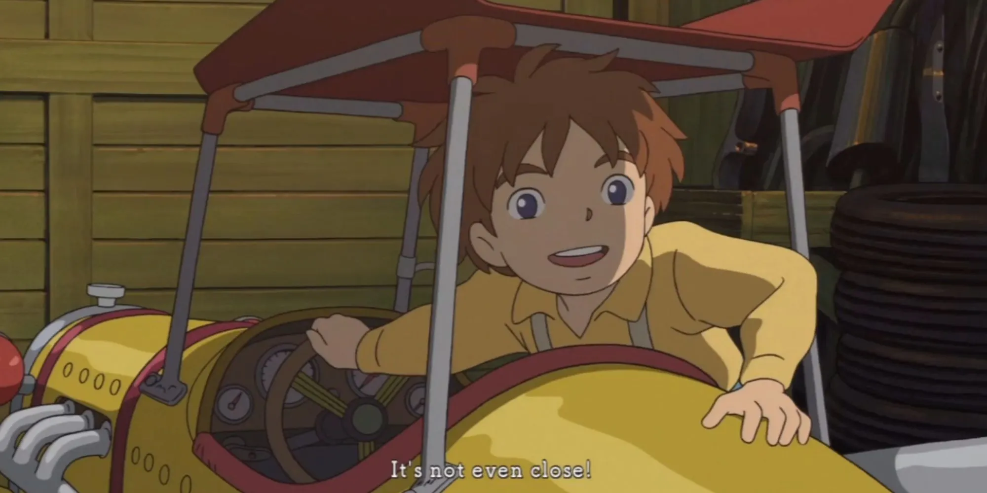 Oliver và Drippy trong một phân cảnh anime tuyệt đẹp của Ni No Kuni Wrath of the White Witch, mang đậm dấu ấn của Studio Ghibli