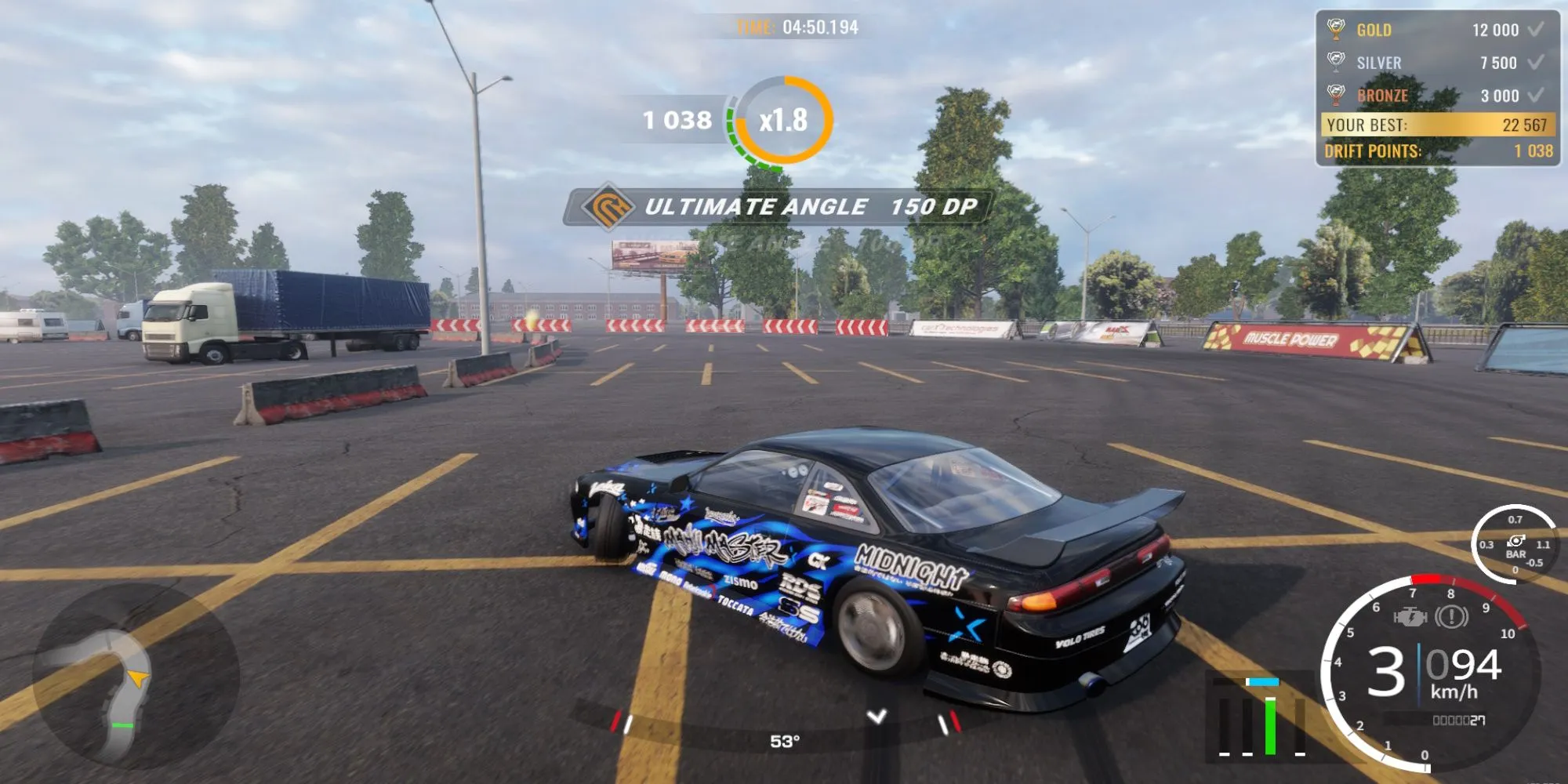 Pha drift điêu luyện trong game CarX Drift Racing Online