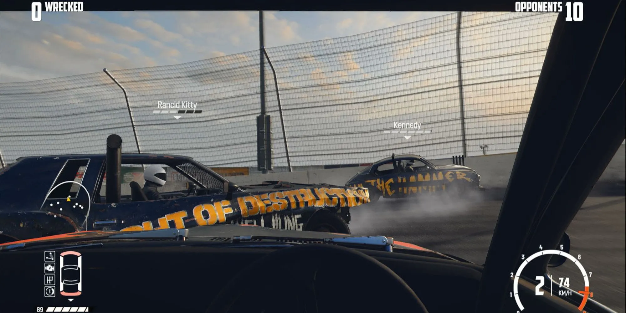 Pha tranh chấp quyết liệt trong Wreckfest Demolition Derby