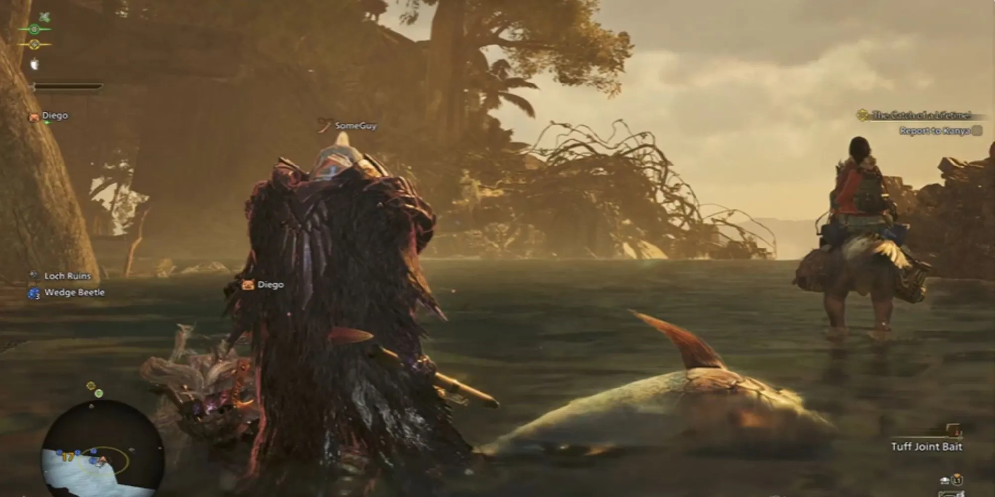 Phần thưởng nhận được từ hoạt động câu cá trong Monster Hunter Wilds