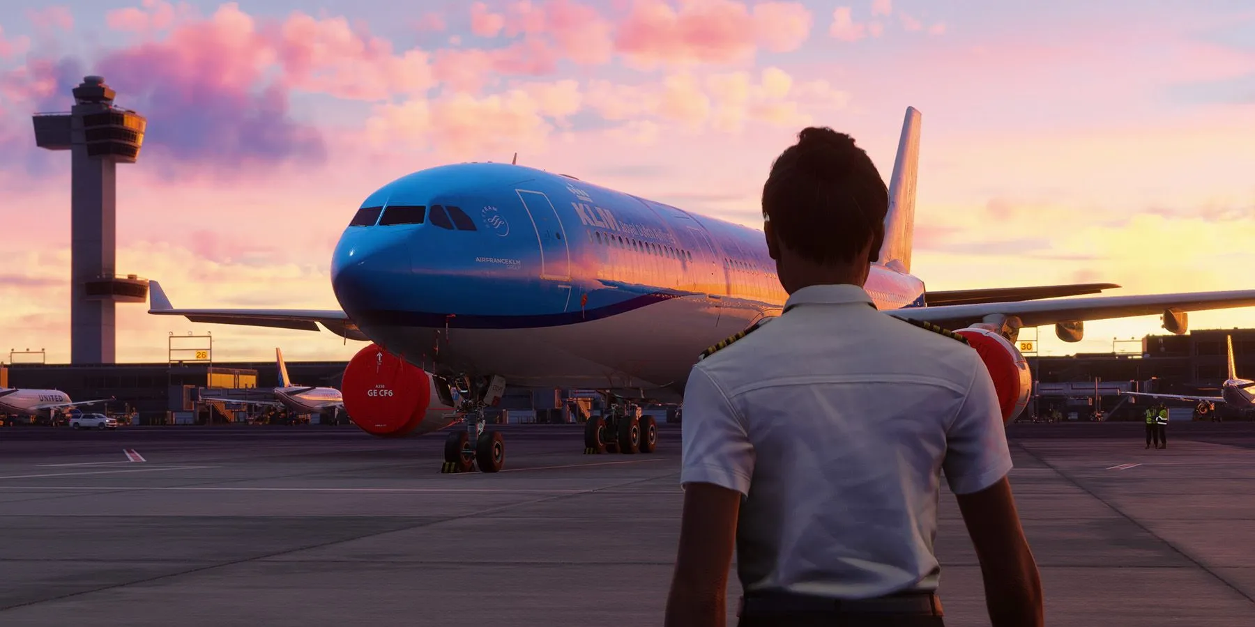 Phi công chuẩn bị cất cánh mô phỏng chuyến bay cực kỳ chân thực trong Microsoft Flight Simulator 2024