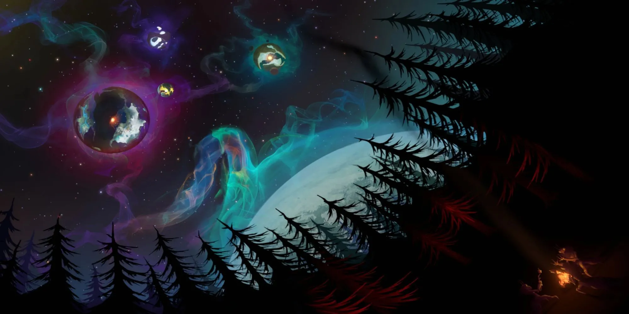 Phi hành gia Hearthian nhìn ra vũ trụ bao la trong Outer Wilds, chuẩn bị cho chuyến du hành cuối cùng