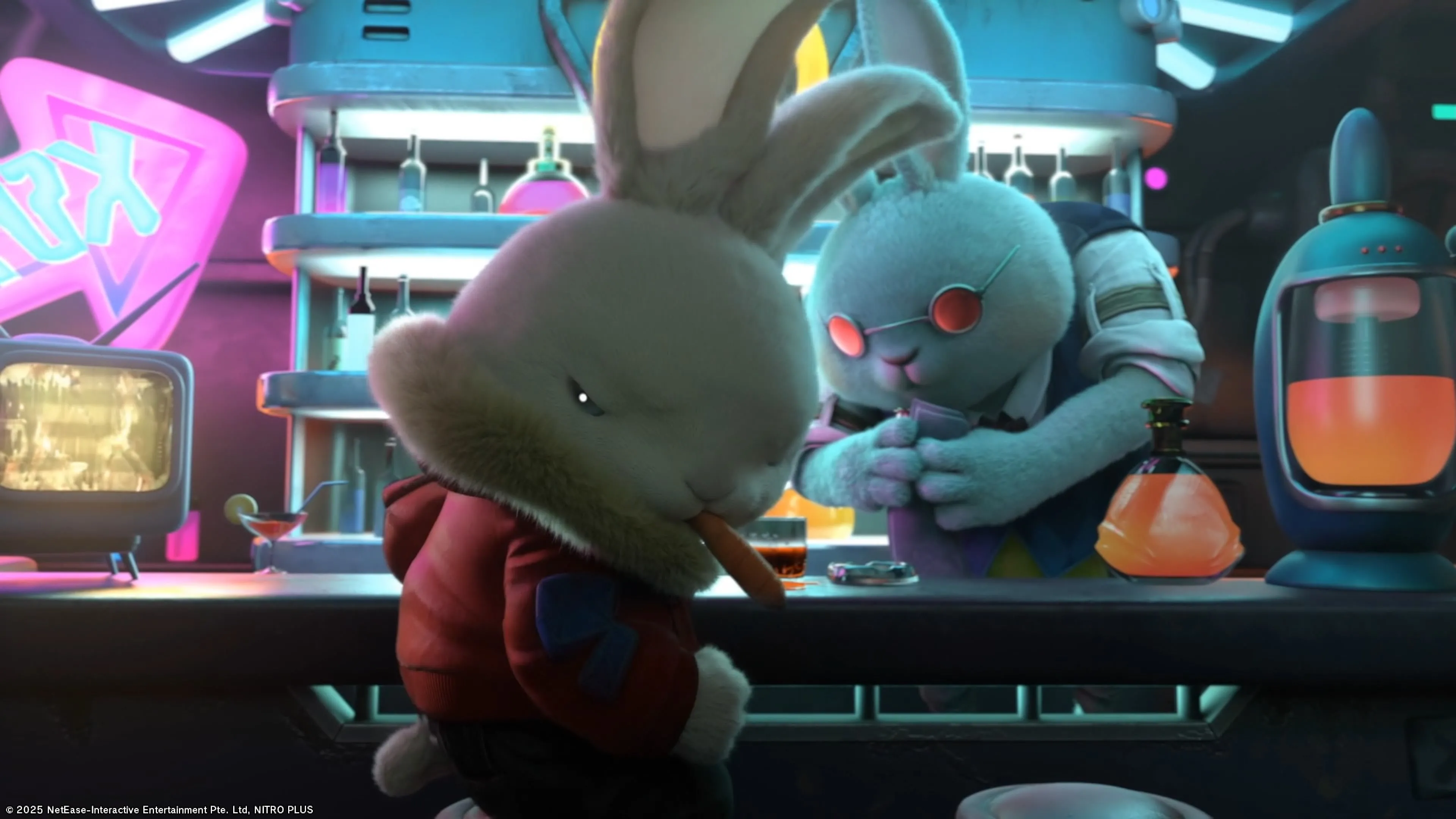 Quán bar trong Rusty Rabbit nơi người chơi có thể nhận nhiệm vụ phụ