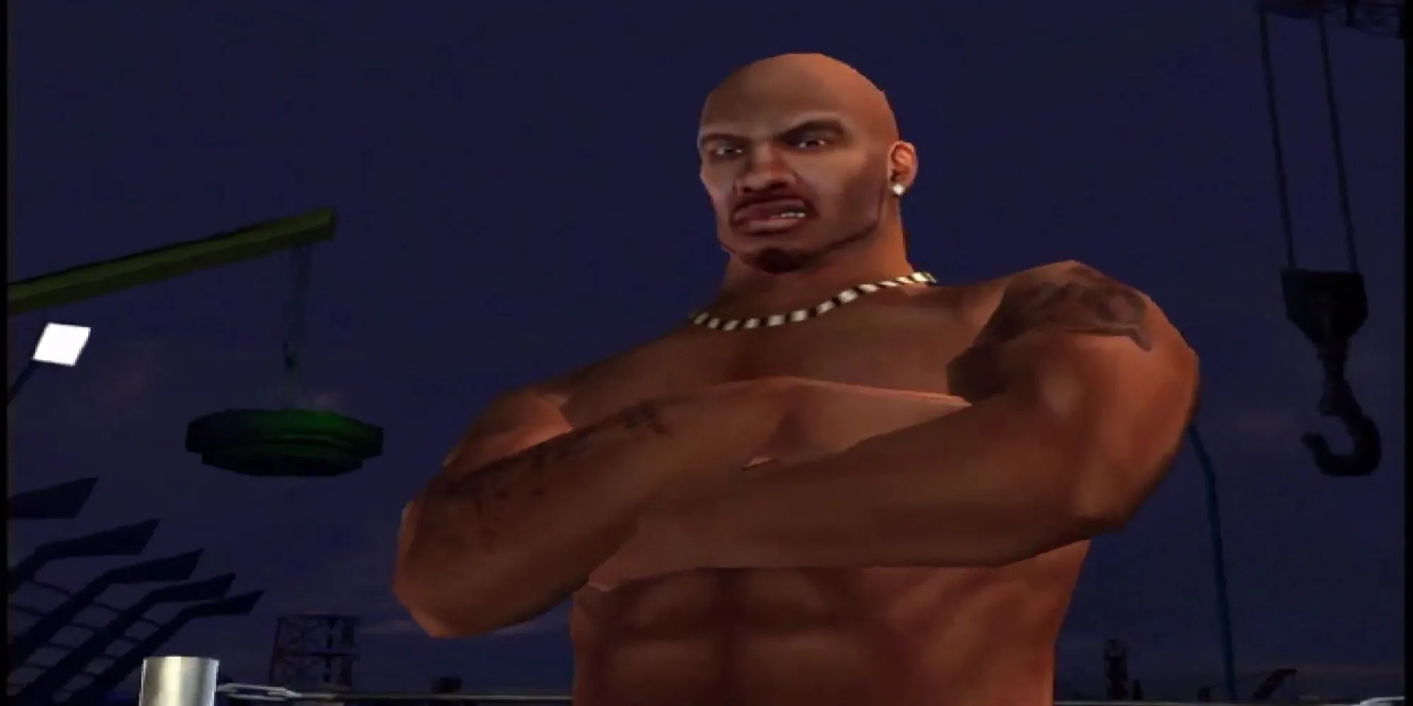 Rapper DMX khoanh tay trong game Def Jam Vendetta