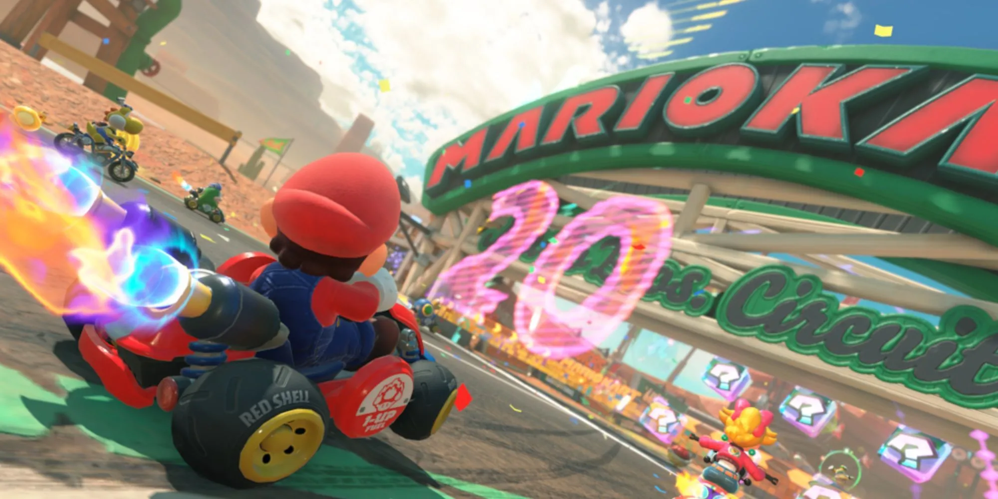 Rò rỉ hình ảnh được cho là của game Mario Kart World trên hệ máy Nintendo mới.