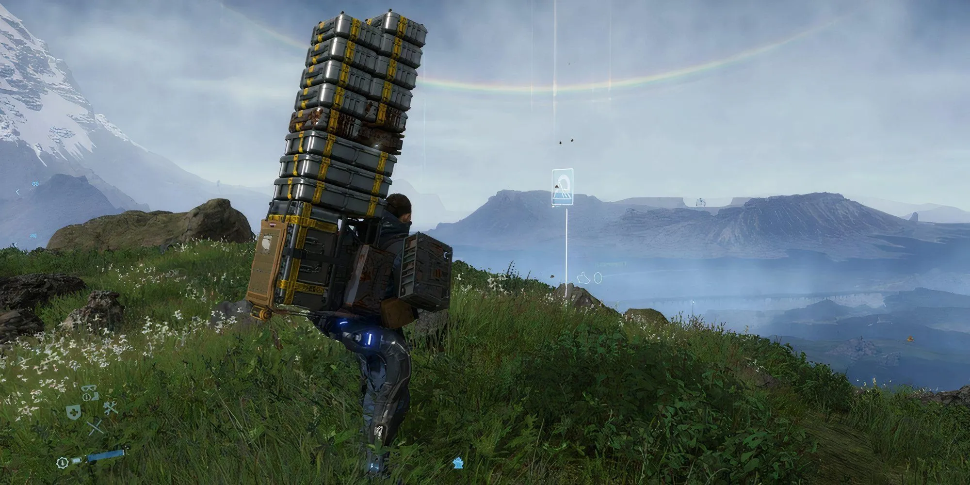 Sam Bridges vác hàng trong thế giới Death Stranding