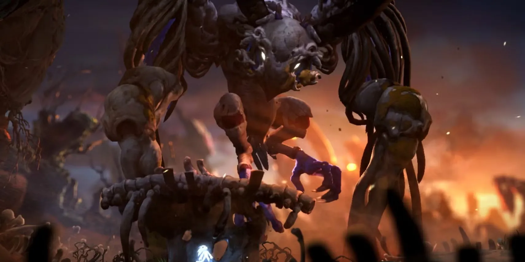 Shriek, con trùm cú đáng sợ trong Ori and the Will of the Wisps với bối cảnh chiến đấu u ám
