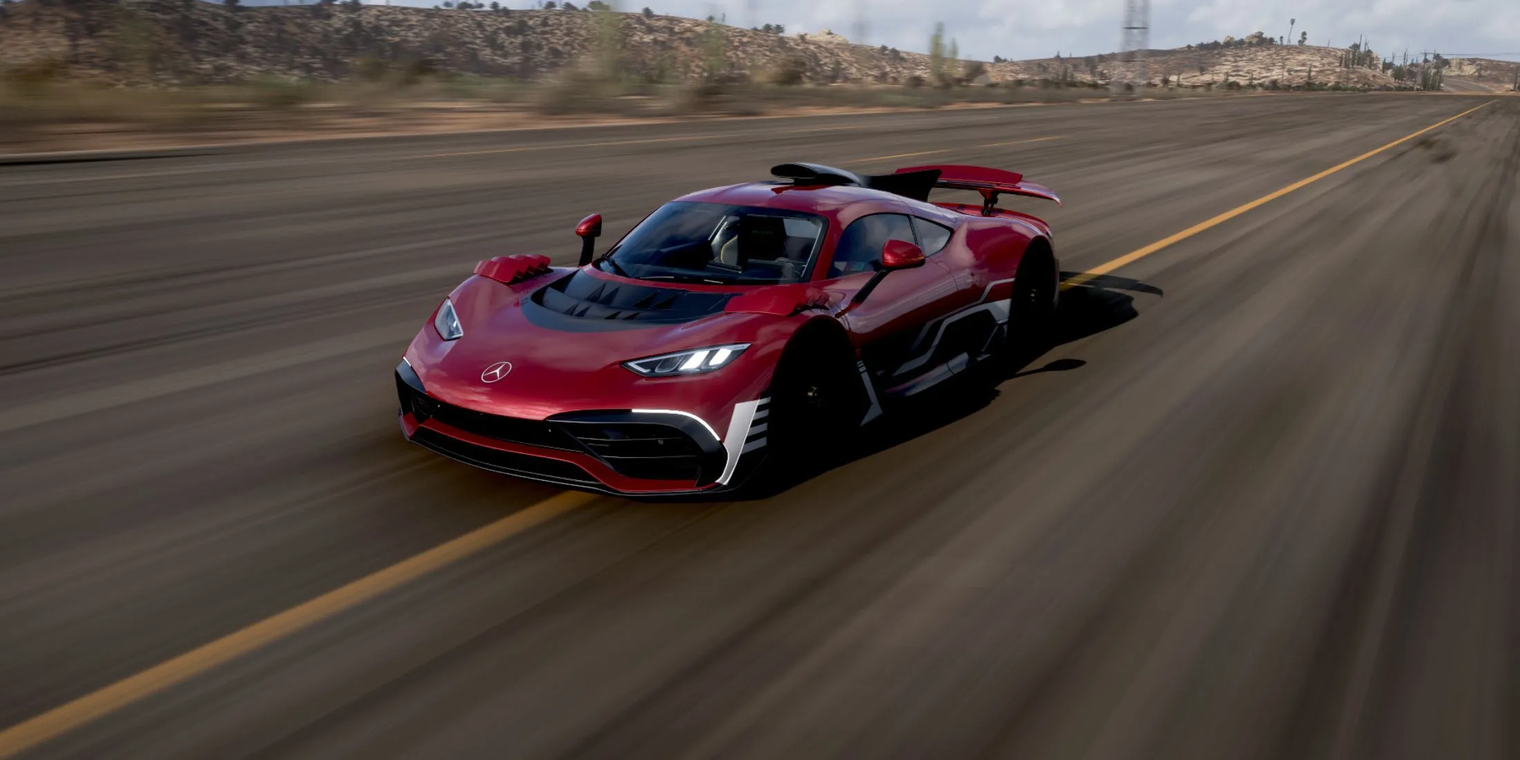 Siêu xe Mercedes-AMG ONE 2021, xe bìa của Forza Horizon 5, trên đường đua Mexico