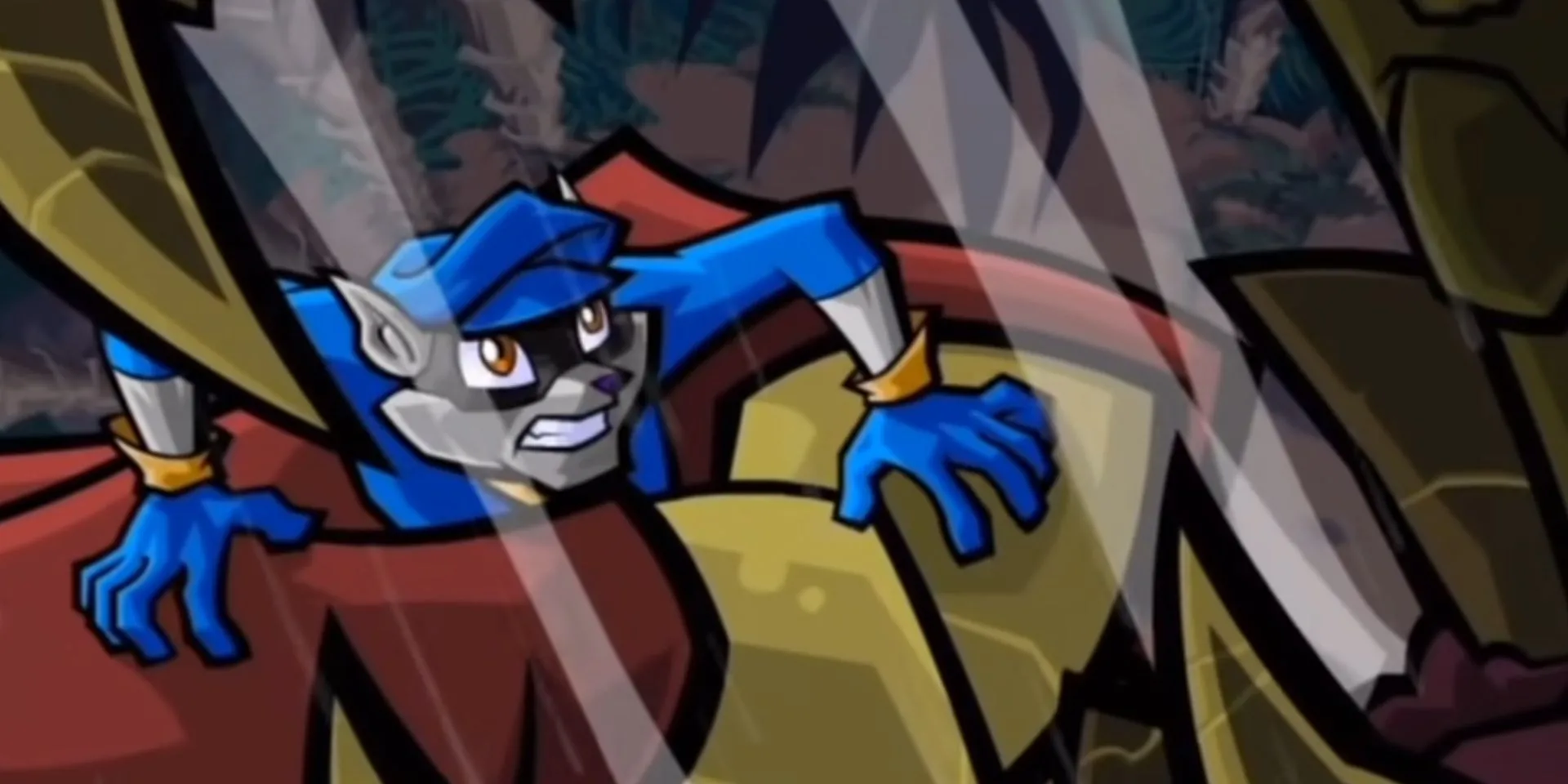 Sly Cooper bị quái vật khổng lồ tóm gọn trong một phân cảnh của Sly 3 Honor Among Thieves
