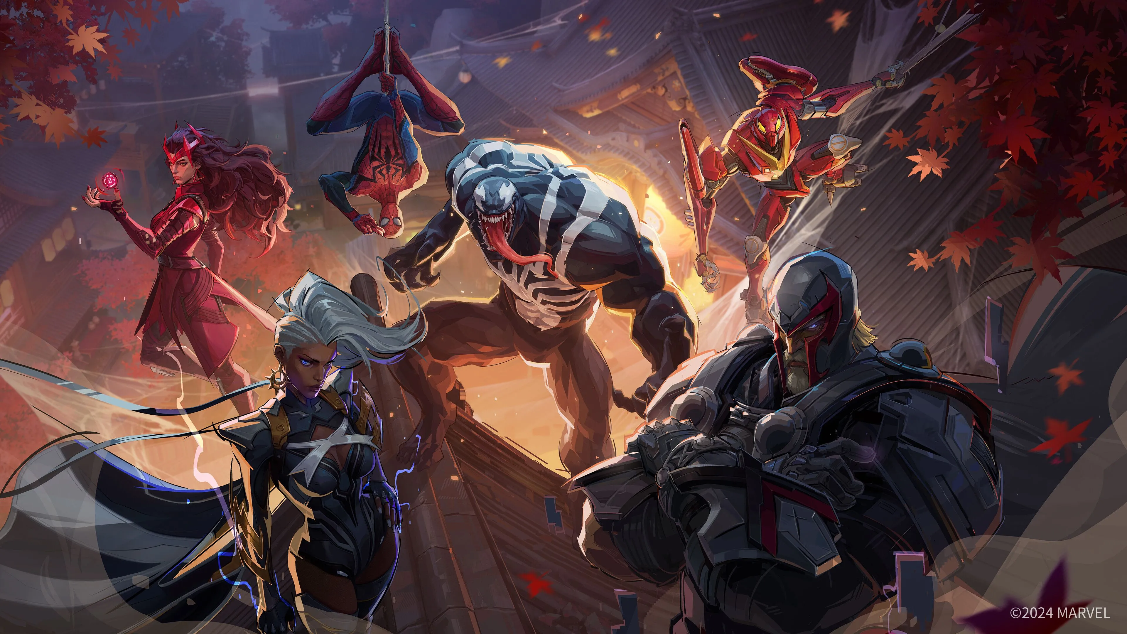 Spider-Man đu tơ trong một trận chiến nảy lửa của Marvel Rivals.