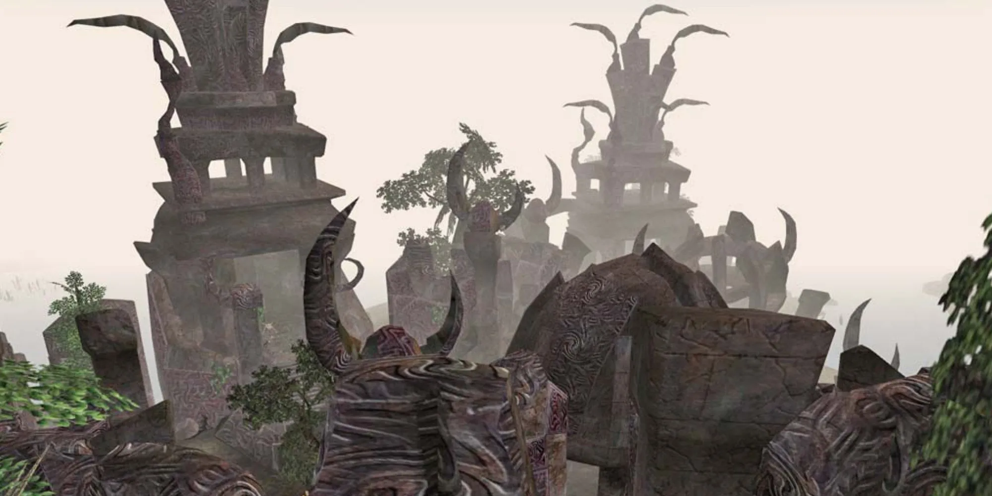 Tàn tích Daedric Ald Sotha ở Morrowind, nơi Severa ẩn náu.