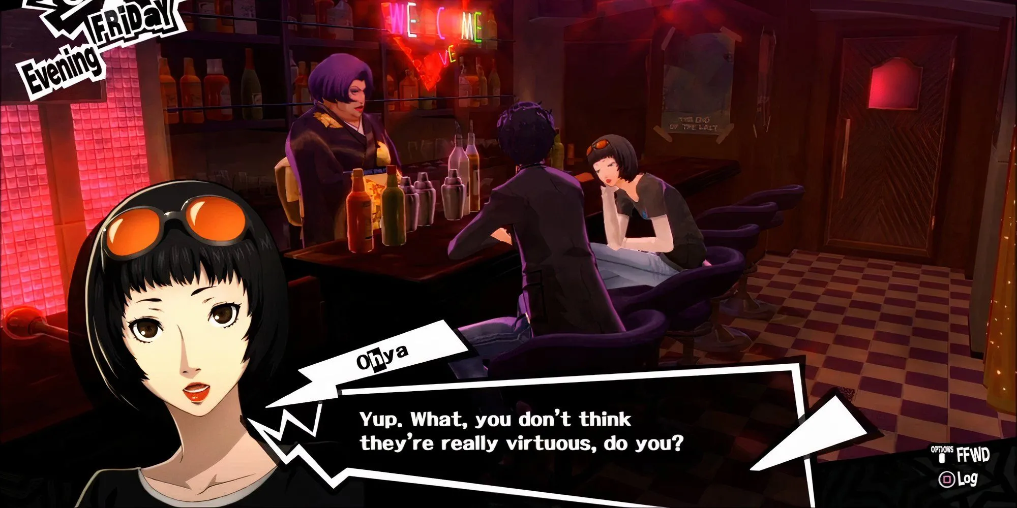 Tăng hạng Confidant Ichiko Ohya tại quán bar Crossroads trong Persona 5 Royal