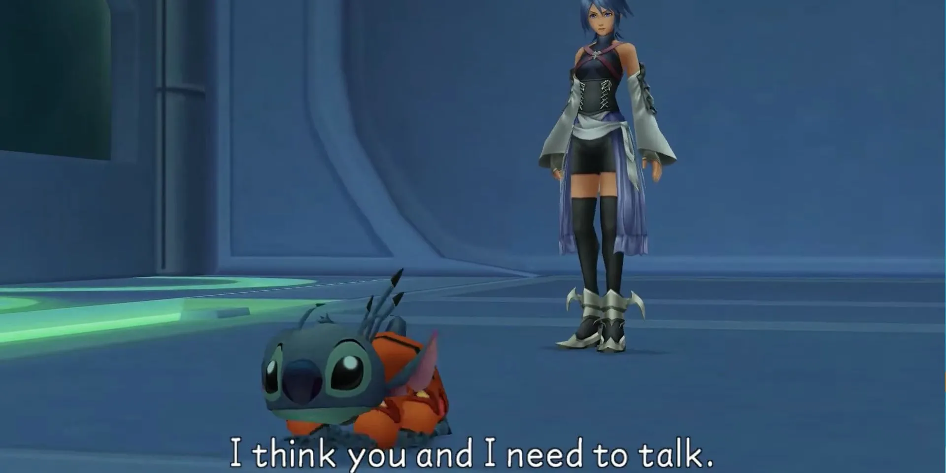 Tàu vũ trụ tại thế giới Deep Space lấy cảm hứng từ Lilo &amp; Stitch trong Kingdom Hearts Birth by Sleep.