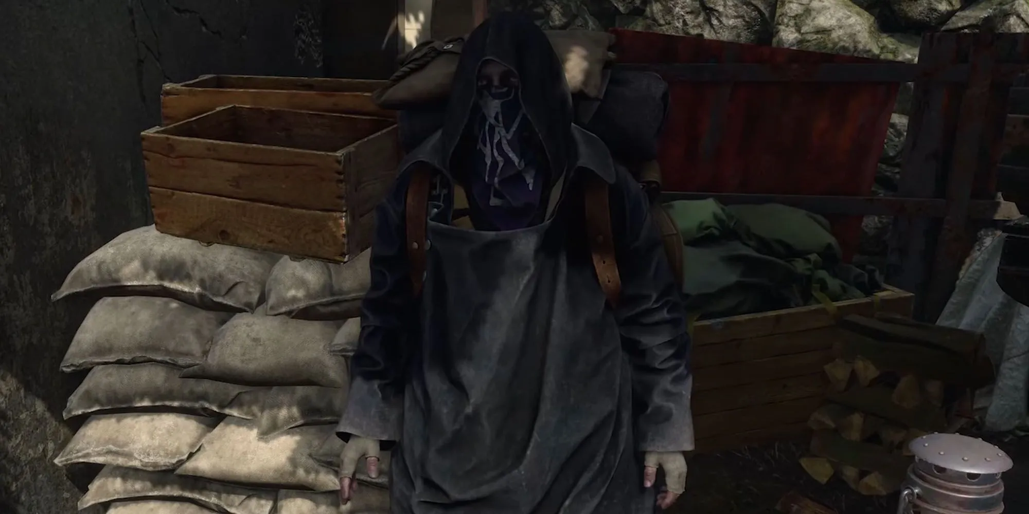 The Merchant bí ẩn từ Resident Evil 4 Remake với khuôn mặt bị che khuất