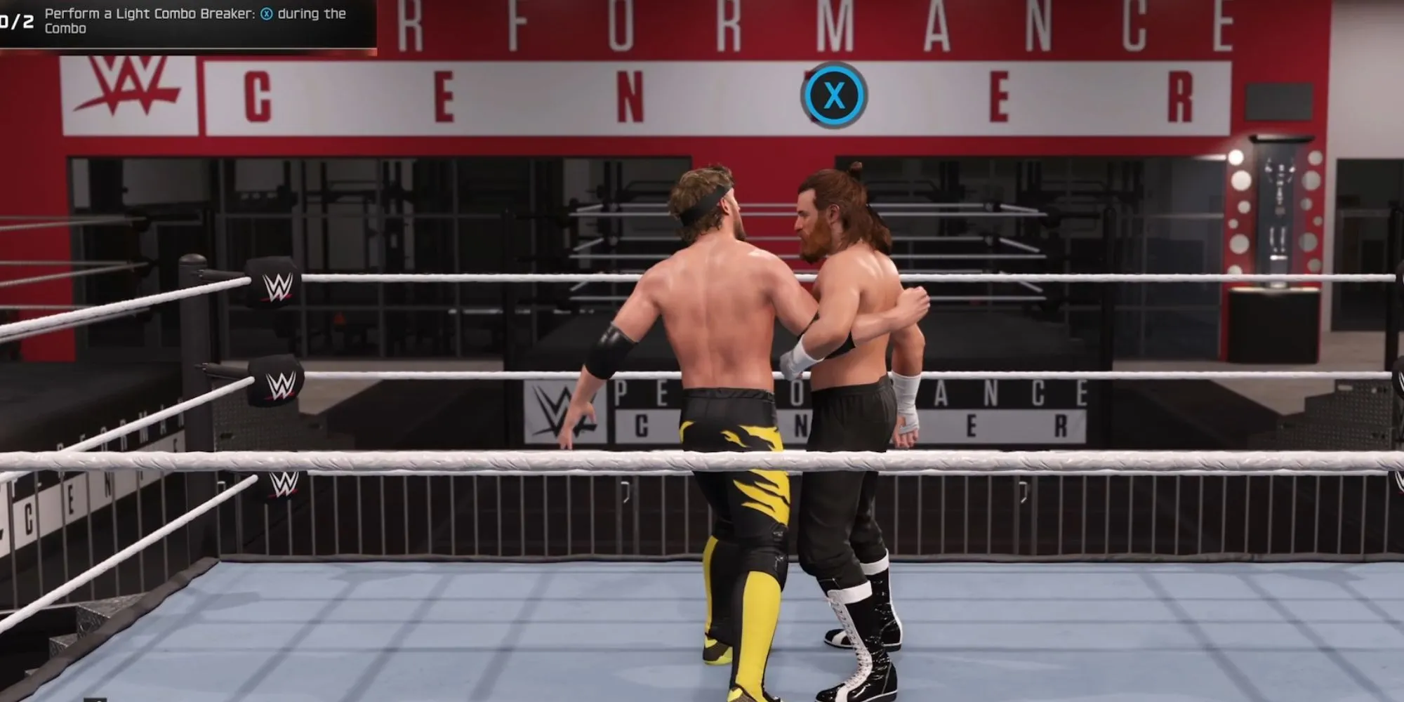 Thông báo Breaker xuất hiện khi đối thủ thực hiện combo trong WWE 2K25