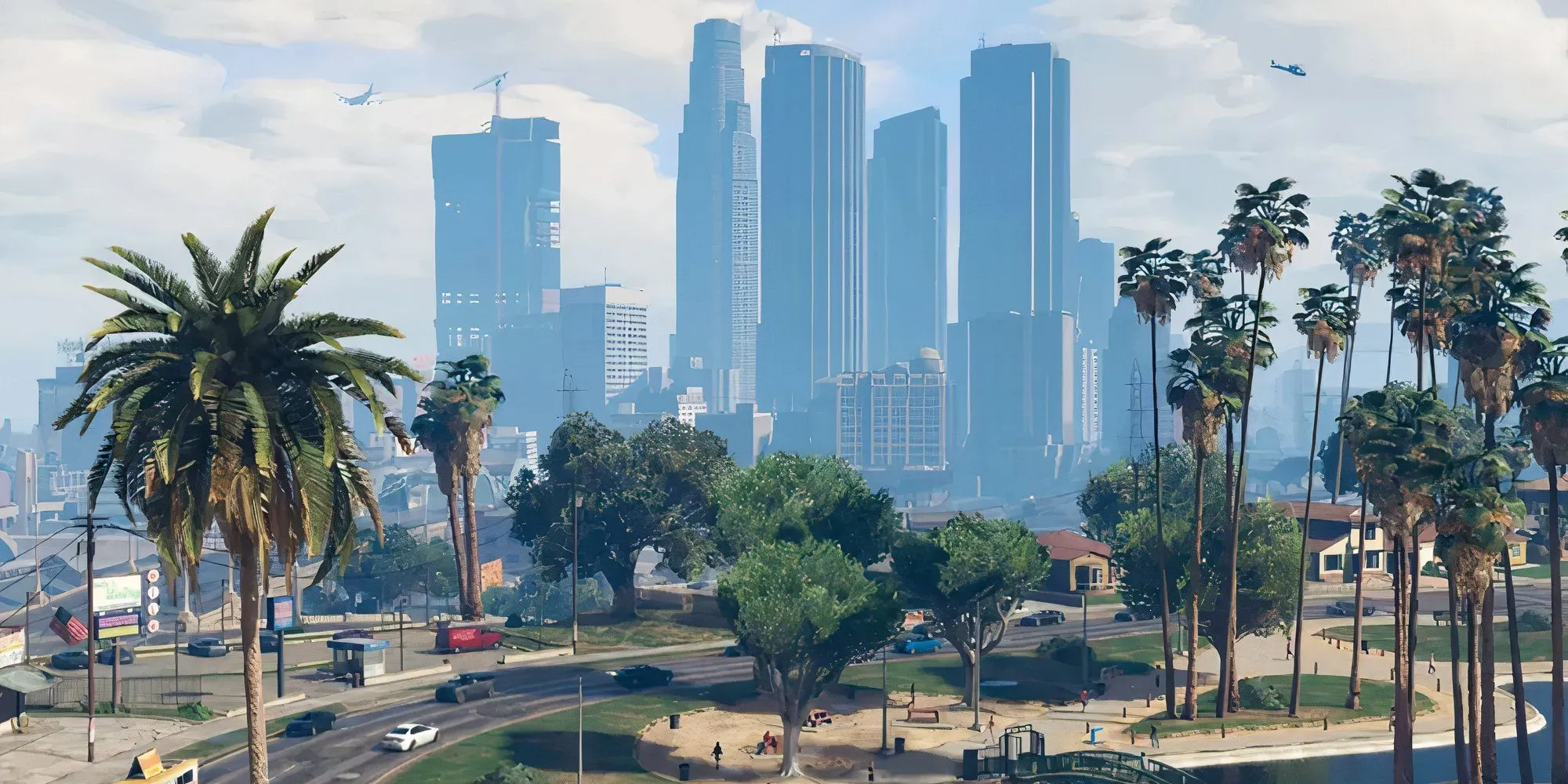 Toàn cảnh thành phố Los Santos trong Grand Theft Auto 5