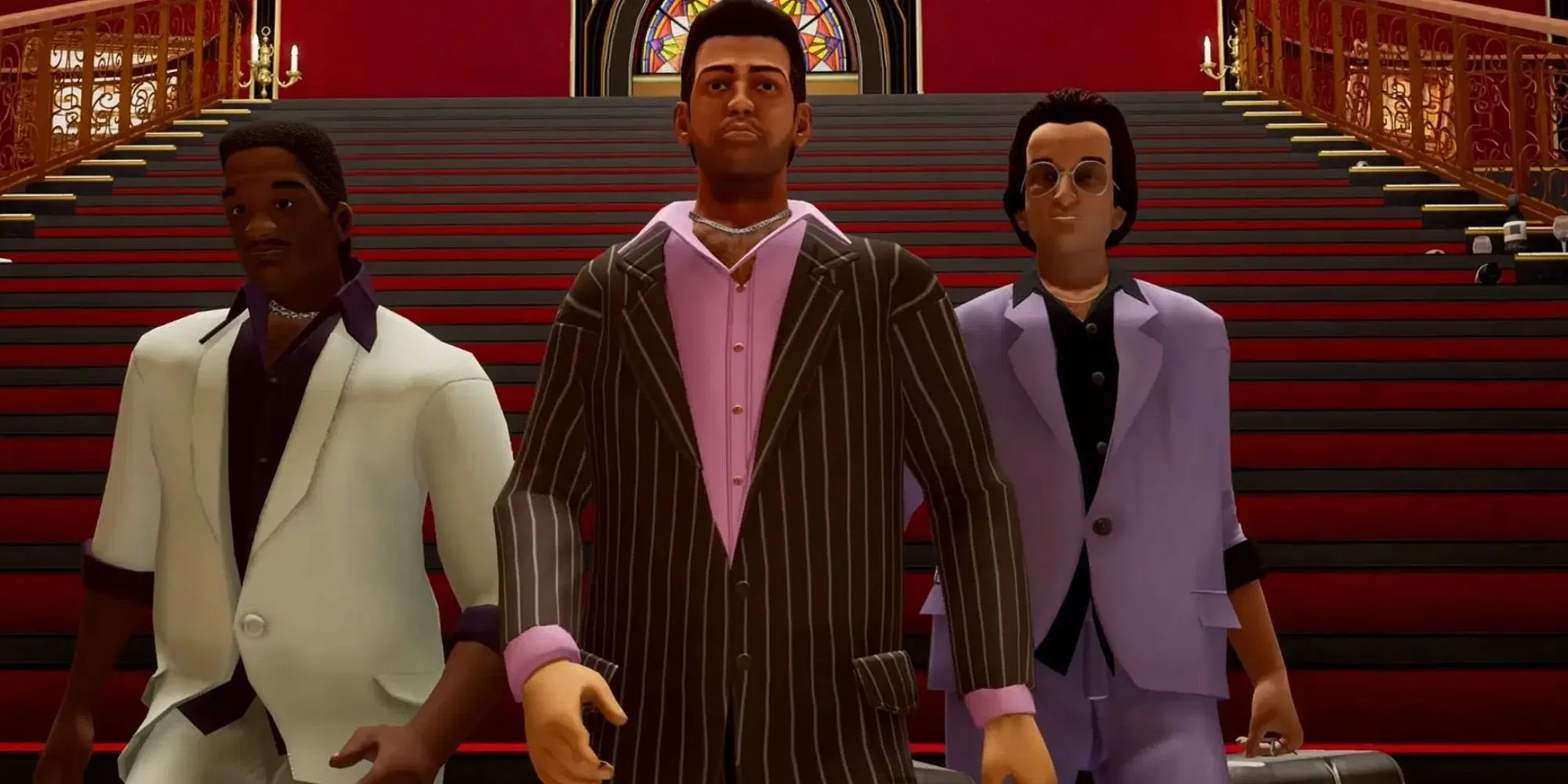 Tommy Vercetti bảo vệ biệt thự trong nhiệm vụ Keep Your Friends Close GTA Vice City