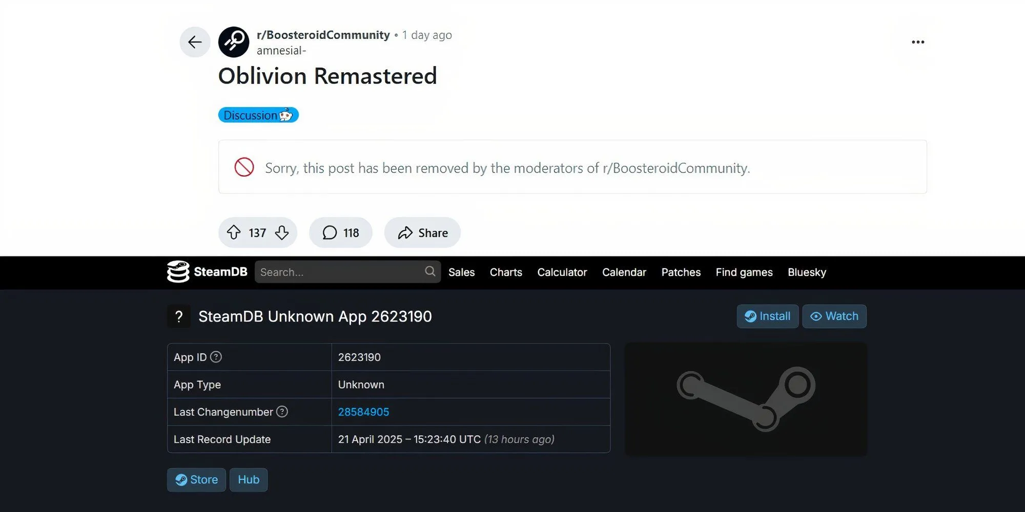 Tổng hợp các nguồn tin rò rỉ về Oblivion Remaster (GameRant, SteamDB, Reddit)