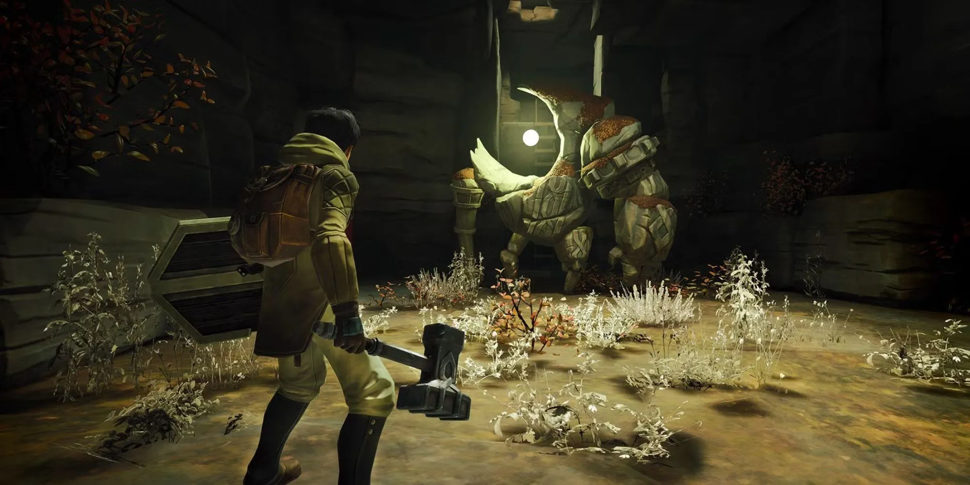 Trận đấu trùm trong Chronos: Before The Ashes - một tựa game soulslike có ý tưởng hay nhưng thực thi kém.