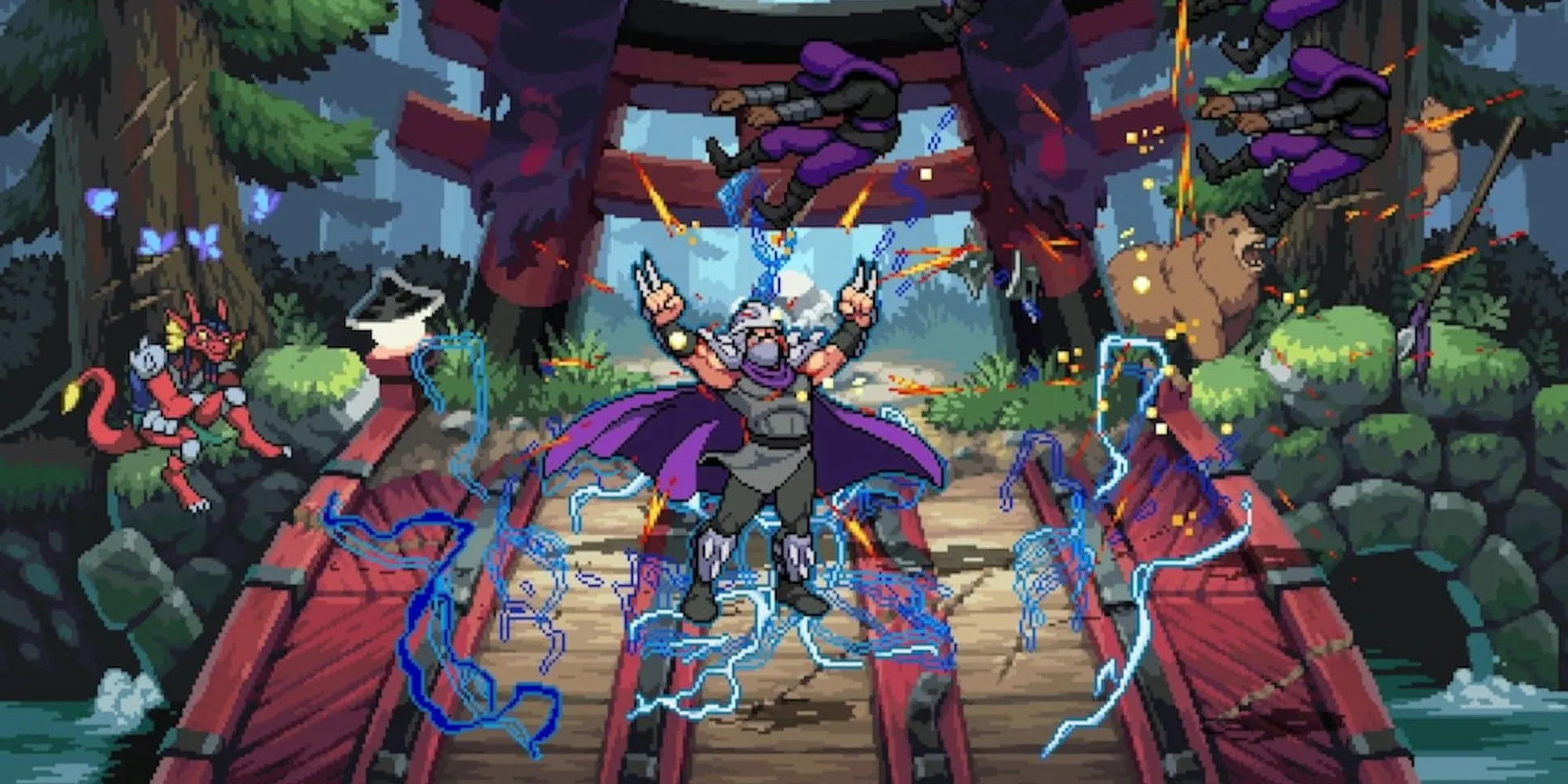 Trùm cuối Shredder trong Teenage Mutant Ninja Turtles: Shredder's Revenge.