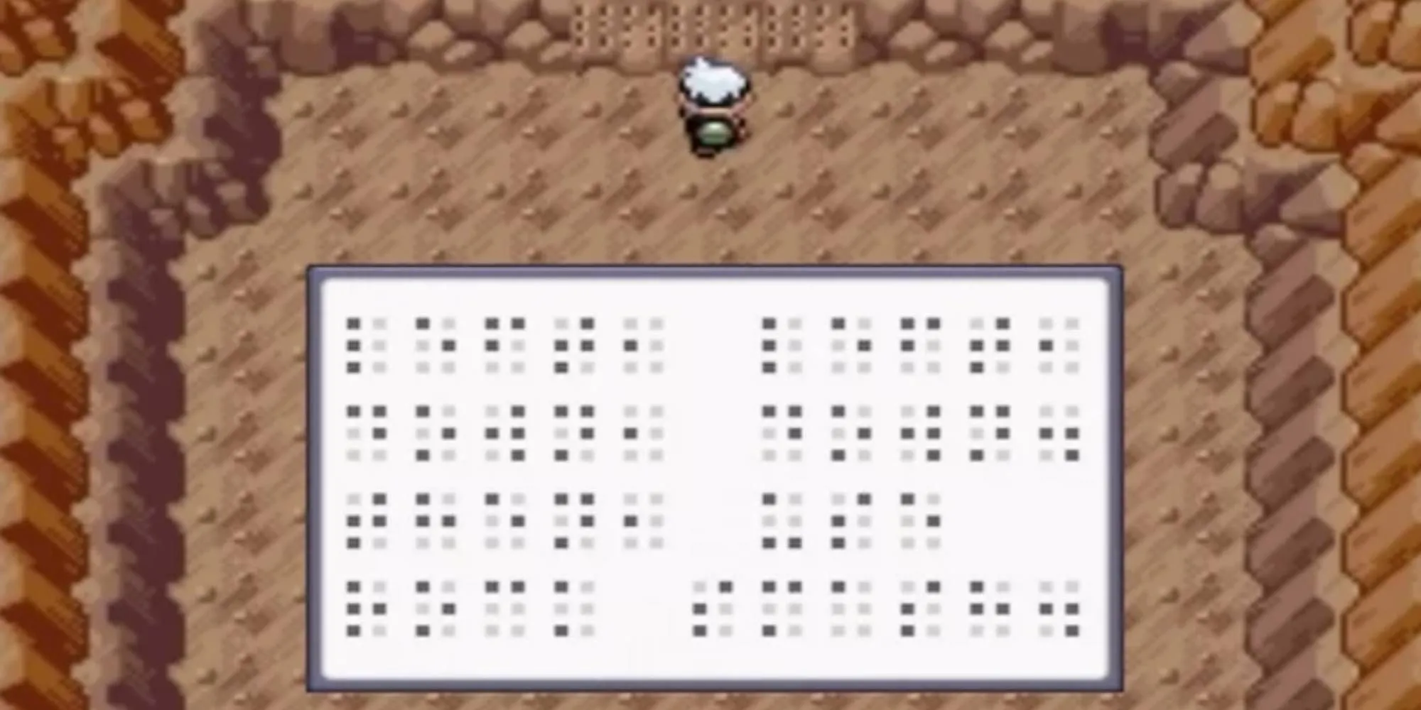 Văn bản chữ Braille là manh mối giải đố trong game Pokemon Ruby
